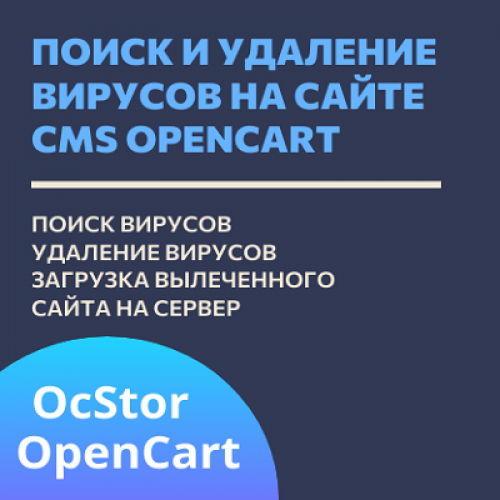 Поиск и удаление вирусов на сайте cms Opencart
